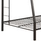 Metal Full XL/Queen Bunk Bed, Black Sand By Casagear Home