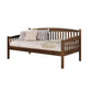 Elegant Wooden Daybed Antique Oak Brown By Casagear Home AMF-39090