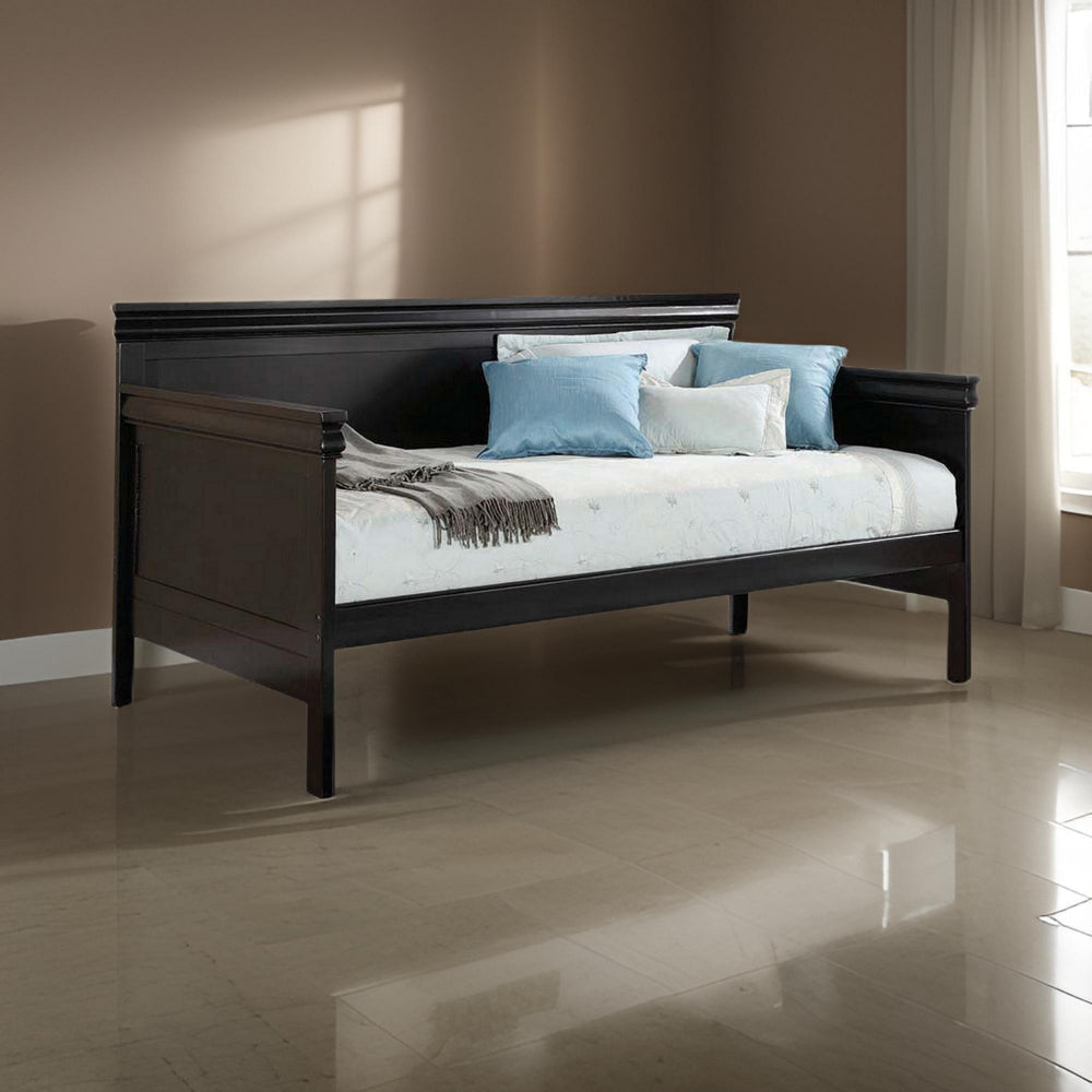 Sturdy Wooden Daybed, Black By Casagear Home