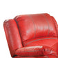 Leather Rocker Recliner Chair Red AMF-52152