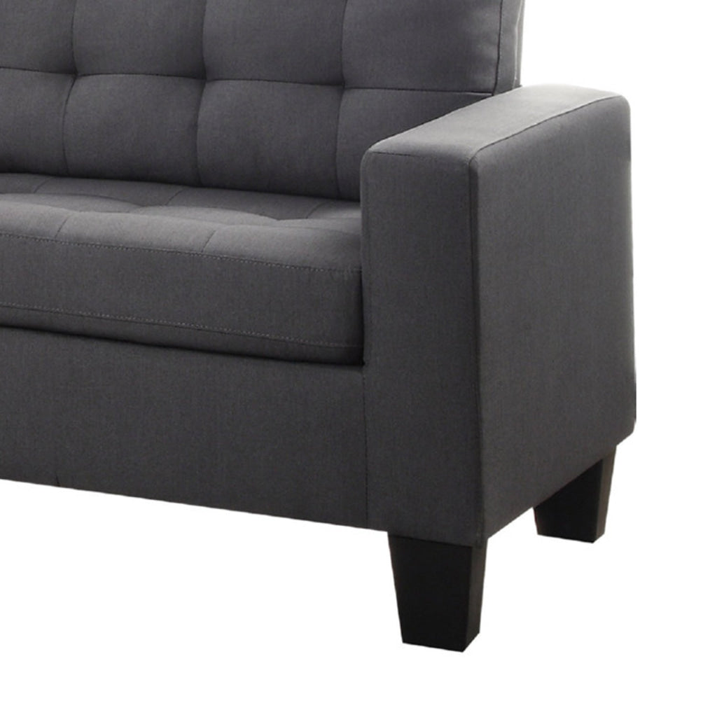 Dashing Sofa In Gray Linen Fabric AMF-52770