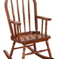 Elegant Wooden Rocking Chair, Tobacco Brown-ACME