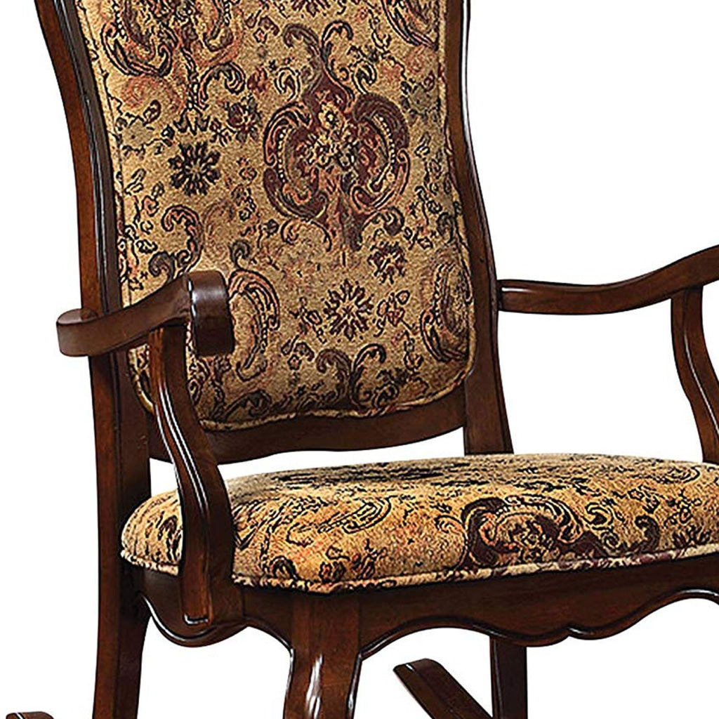 Sharan Rocking Chair Cherry Brown AMF-59390