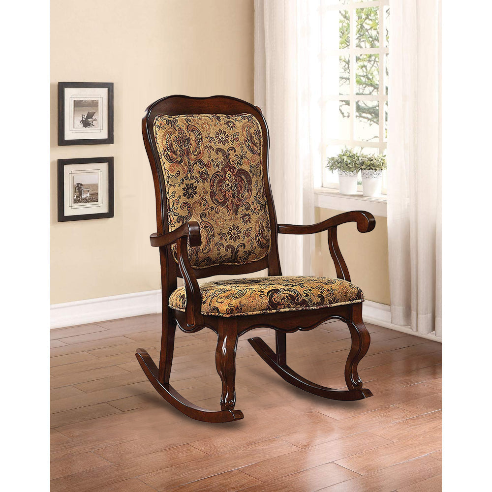 Sharan Rocking Chair, Cherry Brown