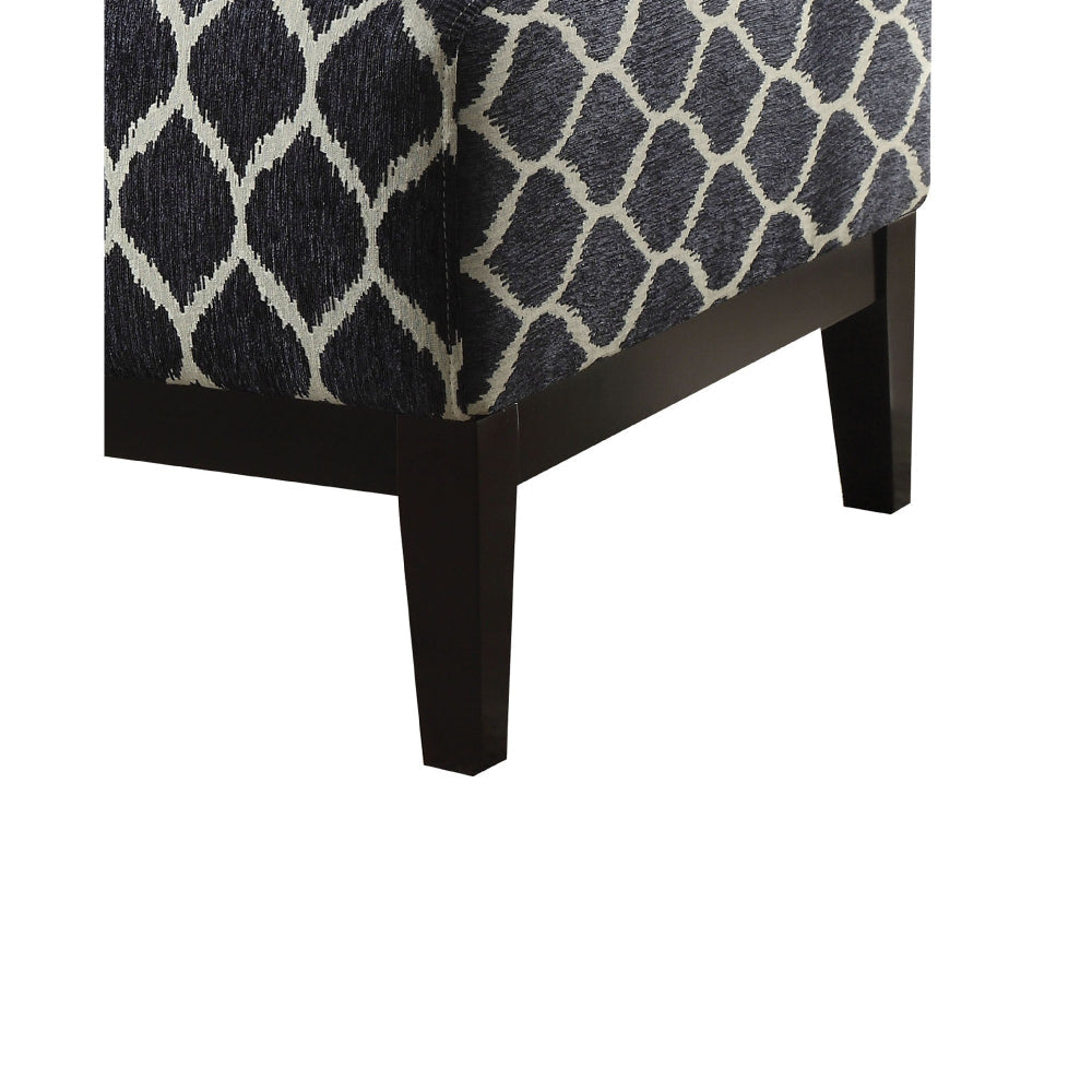 Hinte Accent Chair Dark Blue Chenille AMF-59501