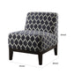 Hinte Accent Chair Dark Blue Chenille AMF-59501