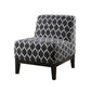 Hinte Accent Chair Dark Blue Chenille AMF-59501