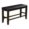 Comfy Wooden Counter Height Bench Black & Espresso Brown-ACME AMF-74634