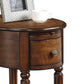 Alluring Side Table Dark Oak Brown AMF-80506