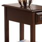 23’ Rectangular Wooden Side Table with 1 Drawer Brown AMF-80518