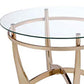 Attractive Coffee Table Gold & Clear Glass AMF-81610