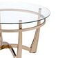 Attractive Coffee Table Gold & Clear Glass AMF-81610