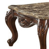 20’ Carved Wooden Coffee Table with Marble Top Brown AMF-81655