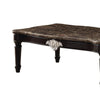 21’ Rectangular Textured Marble Top Coffee Table Brown - ACME AMF-82150