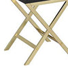 Stylish Side Table, Black & Gold By Casagear Home