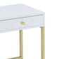 Astonishing Side Table White & Gold By ACME AMF-82298