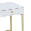 Astonishing Side Table White & Gold By ACME AMF-82298