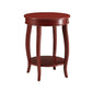 Trendy Side Table Red By ACME By Casagear Home AMF-82787