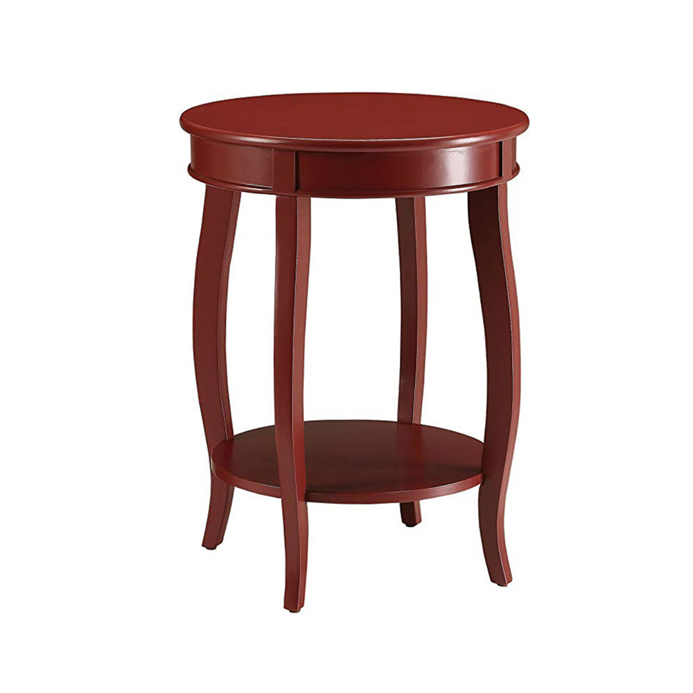 Trendy Side Table Red By ACME By Casagear Home AMF-82787