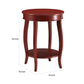 Trendy Side Table Red By ACME By Casagear Home AMF-82787