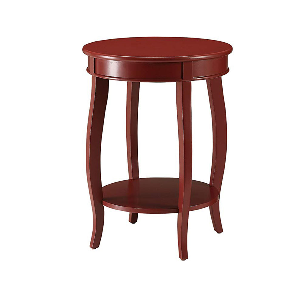 Trendy Side Table, Red By ACME By Casagear Home