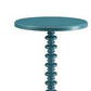 Astonishing Side Table With Round Top Teal Blue AMF-82798