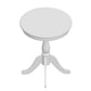 Astonishing Side Table With Round Top White By ACME AMF-82804