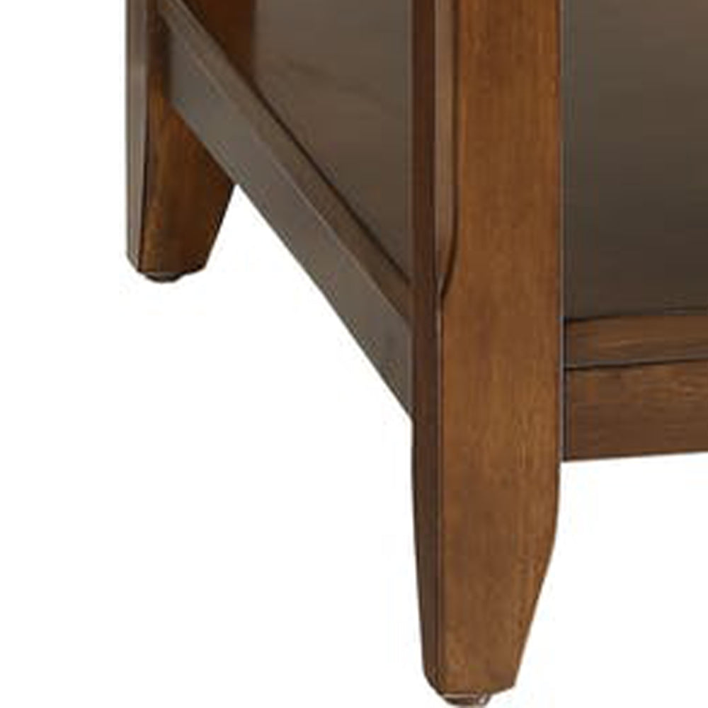 Smart Looking Side Table Walnut Brown AMF-82836