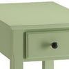 23’ Rectangular Wooden Side Table with 1 Drawer Green AMF-82840