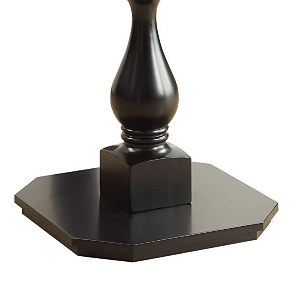 Wooden Chess Game TableWith One Drawer Black AMF-82846