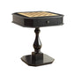 Wooden Chess Game TableWith One Drawer Black AMF-82846