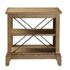 Wooden Side Table With 2 Compartments Oak Brown AMF-82909