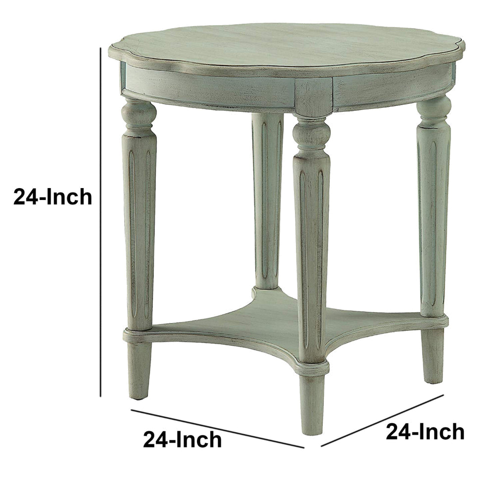 Fordon End Table Antiqued Green AMF-82912