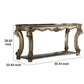 Wood Sofa Table with Bottom Shelf in Golden Brown AMF-83002