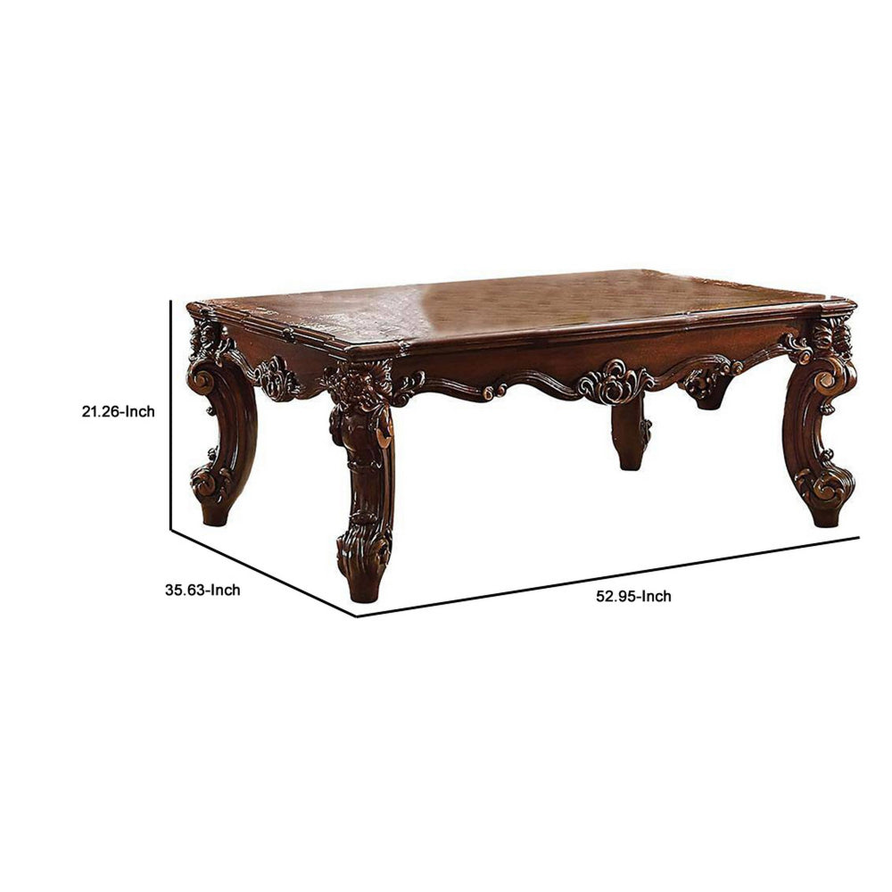 Wood Coffee Table in Cherry Brown AMF-83130