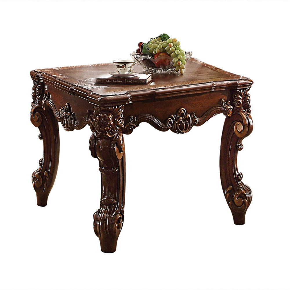 Wooden End Table in Cherry Brown AMF-83131