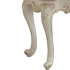 Wooden End Table With Marble Top Pearl White AMF-83542