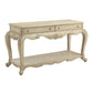 30’’ 2-Drawer Console Table with Bottom Shelf Antique White AMF-86023