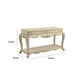 30’’ 2-Drawer Console Table with Bottom Shelf Antique White AMF-86023