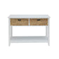 Flavius Console Table with 2 Drawers White AMF-90262