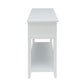 Flavius Console Table with 2 Drawers White AMF-90262