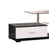 Affable TV Stand White & Black By Casagear Home AMF-91140