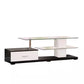 Affable TV Stand White & Black By Casagear Home AMF-91140