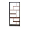 Wooden Rectangular Cube Bookcase Natural Brown & Black-ACME AMF-92358