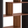 Wooden Rectangular Cube Bookcase Natural Brown & Black-ACME AMF-92358