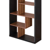 Wooden Rectangular Cube Bookcase Natural Brown & Black-ACME AMF-92358