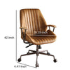 Charleston Executive Office Chair Coffee Top Grain Leather-ACME AMF-92412