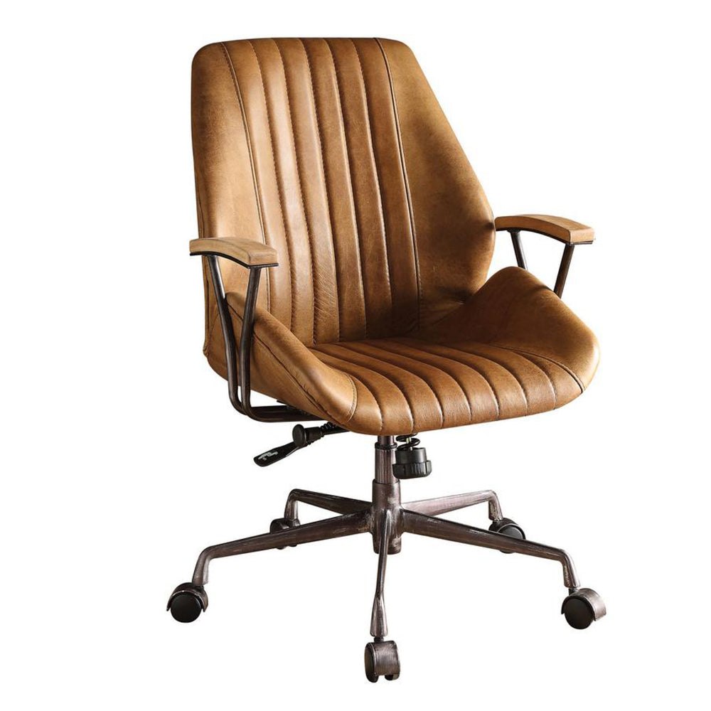 Charleston Executive Office Chair Coffee Top Grain Leather-ACME AMF-92412