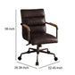 Metal & Leather Executive Office Chair Antique Brown-ACME AMF-92415