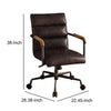 Metal & Leather Executive Office Chair Antique Brown-ACME AMF-92415